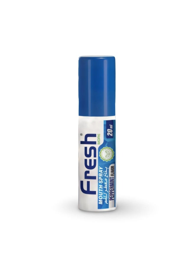 Fresh More Papermint Flavour Mouth Spray, - Instant Fresh Breath, Pocket - Size , 20ml Breath Freshner. - Image 1